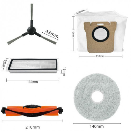 Brosse principale pour aspirateur robot Xiaomi X20 Max Pièces et accessoires SH7801869-06