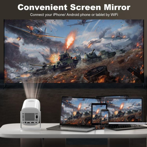 Projecteur de jeu P30 Système Android 11 avec contrôleur de jeu sans fil 720P Home Cinéma () SH401A209-09