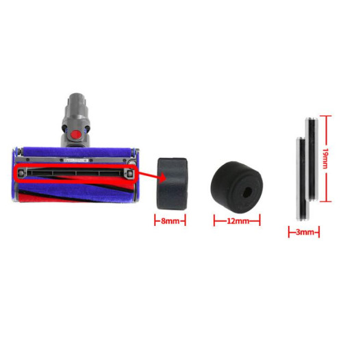 Grande roue pour aspirateur Dyson V6 V7 V8 V10 tête motorisée de remplacement SH2902534-05