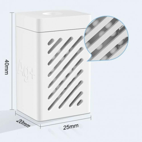 Module de stérilisation Ag+ Accessoires aux ions argent pour Dreame X10 / S10 / W10 / S20 / X20 (blanc) SH001A706-07
