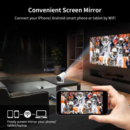 Projecteur de jeu HY300 Système Android 11 avec contrôleur de jeu sans fil 720P Home Cinéma () SH401B1415-09