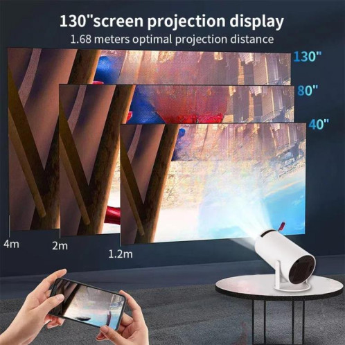 Projecteur de jeu HY300 Système Android 11 avec contrôleur de jeu sans fil 720P Home Cinéma () SH401B1415-09