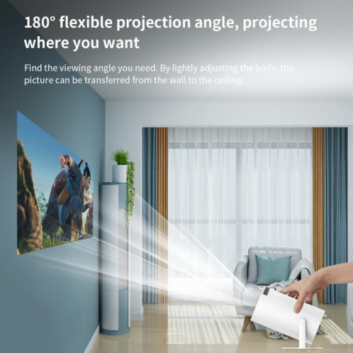 Projecteur de jeu HY300 Système Android 11 avec contrôleur de jeu sans fil 720P Home Cinéma () SH401B1415-09