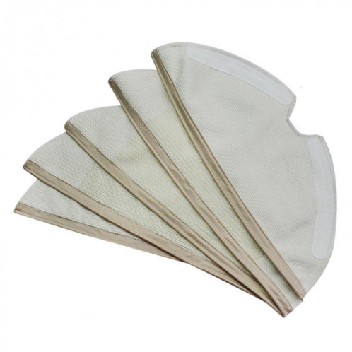 Lot de 2 tampons de nettoyage en tissu pour aspirateur Xiaomi Mi Smart Robot 2e génération S50 S51 30 x 11 cm (beige) SH101A479-06