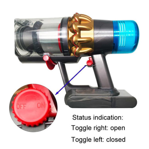 Pour support de loquet d'interrupteur d'aspirateur Dyson V6 / V7 / V8 / V10 / V11 / V15 / V18 / Slim, style : loquet plat SH8902309-05
