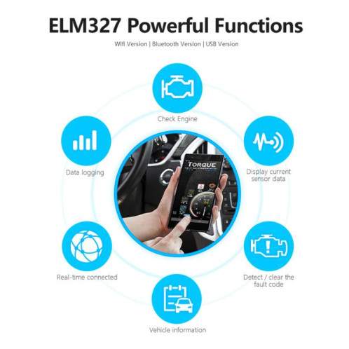 Appareil de diagnostic de voiture OBD2 Bluetooth ELM327 SH8161883-010