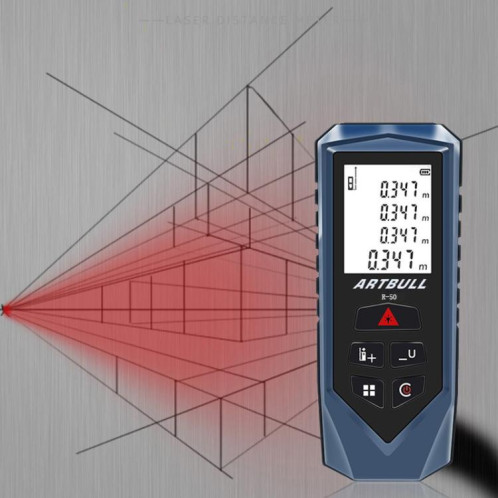 Règle électronique de télémètre laser infrarouge portatif ARTBULL (50 m) SA701A1818-07