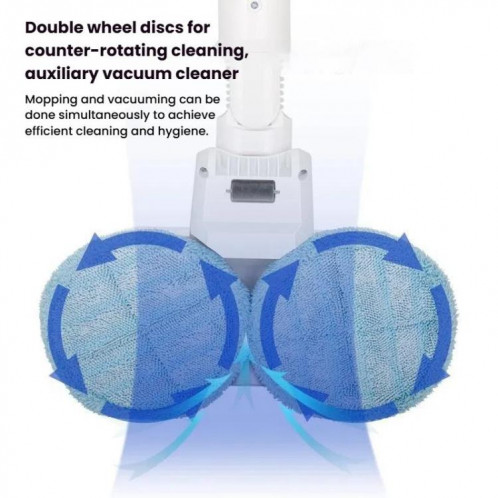 Tête de balai électrique avec réservoir d'eau pour aspirateur à main Xiaomi Dreame/Dyson, 6 chiffons gris SH7901111-06