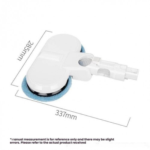 Tête de balai électrique avec réservoir d'eau pour aspirateur à main Xiaomi Dreame/Dyson, 6 chiffons gris SH7901111-06