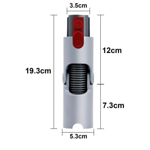 Adaptateur de direction pour tête de conversion inférieure d'aspirateur Dyson V7 V8 V10 V11 (blanc) SH701B993-07