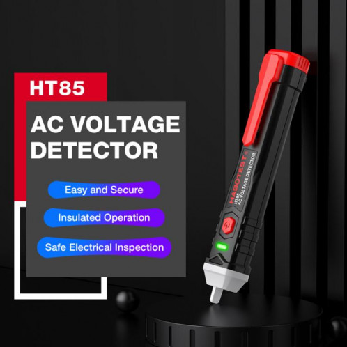 Testeur d'électricité sans contact HABOTEST HT85, détecteur de tension alternative (noir et rouge) SH101A491-012
