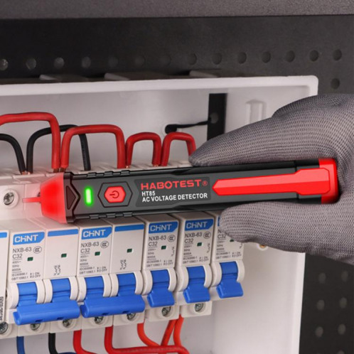 Testeur d'électricité sans contact HABOTEST HT85, détecteur de tension alternative (noir et rouge) SH101A491-012