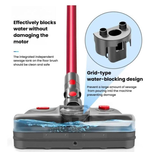 Tête de balai électrique 4 en 1 pour aspirateur Dyson V7/V8/V10/V11, avec stérilisateur UV et réservoir d'eau SH4801808-010