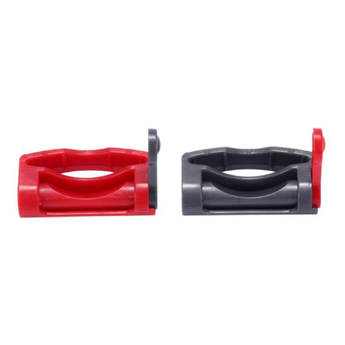 Lot de 2 loquets de retenue pour aspirateur Dyson V7 / V8 / V10 / V11 / V15 (corps principal rouge + gris) SH801B1511-05