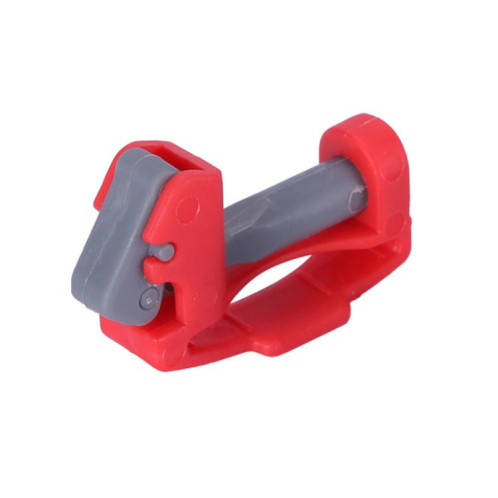 Support de mousqueton pour aspirateur Dyson V6 / V7 / V8 / V10 / V11 / V12 / V15 (modèle A, corps rouge, clé grise) SH901A928-06