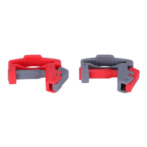 Support de mousqueton pour aspirateur Dyson V6 / V7 / V8 / V10 / V11 / V12 / V15 (modèle A, corps rouge, clé grise) SH901A928-06