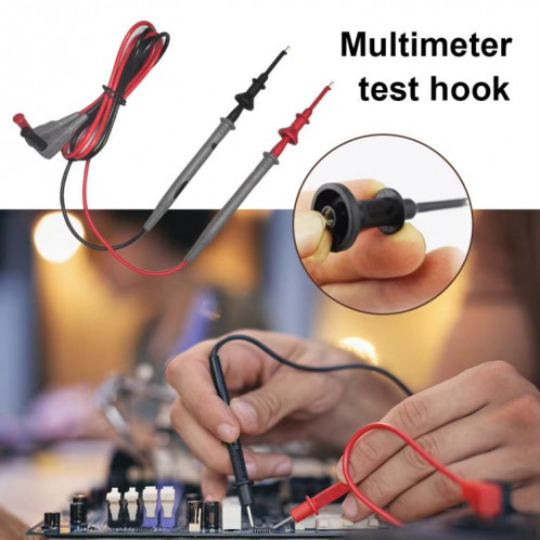 1 paire de crochets de test télescopiques universels pour multimètre (fiche droite de 4 mm) SH401B1919-05
