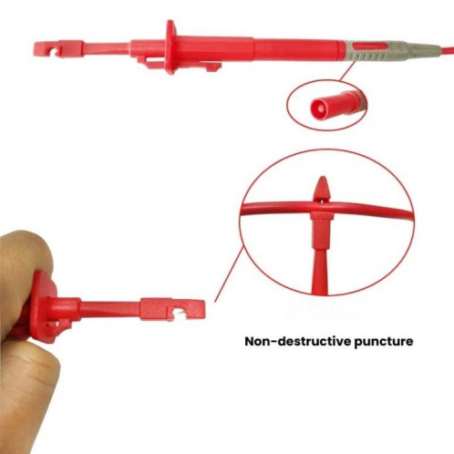 Crochet de sonde de test de réparation automatique non destructif rapide pour multimètre (noir) SH501B654-07