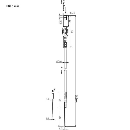 Câble adaptateur multimètre femelle 4 mm, fiche à broche (BC0000005400) SH001A930-06