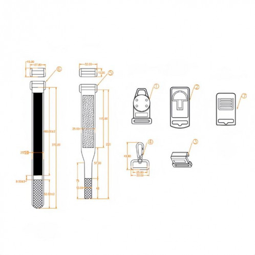 Lot de 7 cordons magnétiques portables pour multimètre (BC0006001300) SH001A1895-05