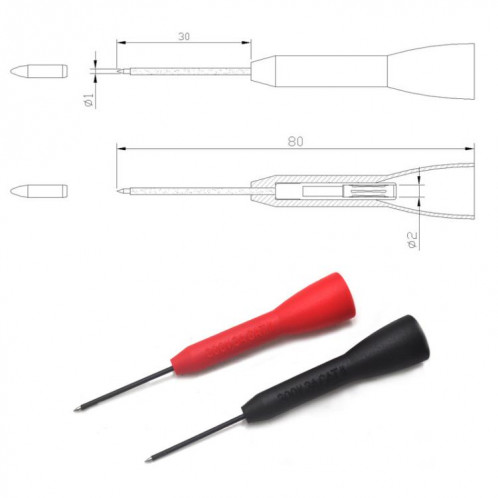 Sonde d'extension universelle pour multimètre pour électriciens en réparation automobile (BC0012000600) SH301A1185-05