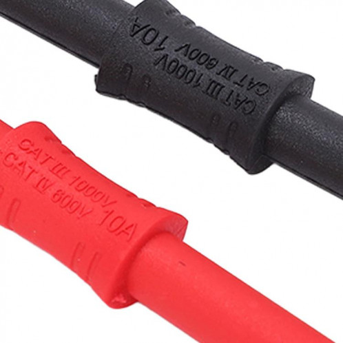 Adaptateur banane 4 mm, câble d'extension multimètre, connecteur droit (noir) SH701B145-06