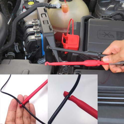 Sonde de détection de ligne de réparation automatique à aiguille en acier non destructive avec prise banane de 4 mm (19 cm) SH801B28-07