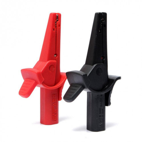 Pince crocodile pour multimètre, prise banane 4 mm, test d'isolation (noir) SH901B1554-05