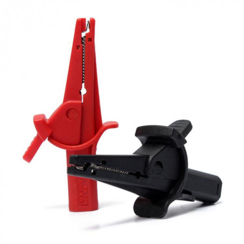 Pince crocodile pour multimètre, prise banane 4 mm, test d'isolation (noir) SH901B1554-05