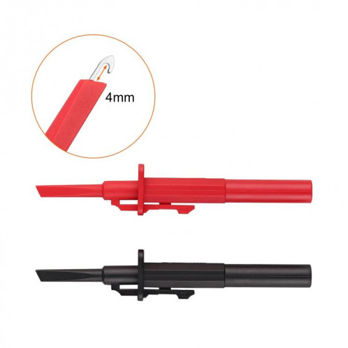 Sonde télescopique à crochet de test pour multimètre à prise banane de 4 mm (rouge) SH701A191-04