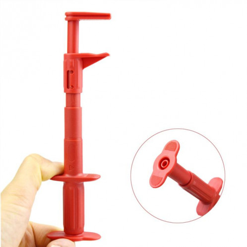 Pince de test universelle pour multimètre, prise banane 4 mm, crochet télescopique (rouge) SH401A1836-06