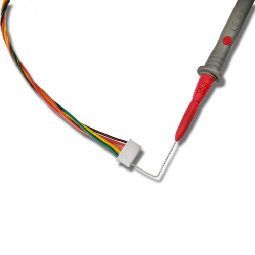 Sonde multimètre numérique universelle, jack 2 mm, rallonge de perforation à 90 degrés (rouge) SH501A234-06