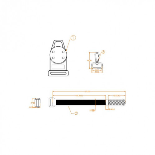 Multimètre numérique universel 3 en 1 avec cordon magnétique portable (BC5570372) SH401A1580-06