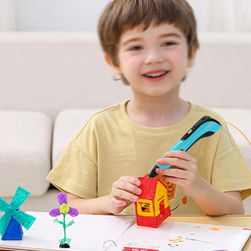 Stylo d'impression 3D pour enfants, éducation, dessin, bricolage, gribouillage, dessin stéréoscopique, stylo 3D (rose) SH101B1744-012