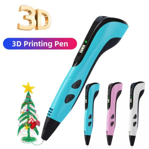 Stylo d'impression 3D pour enfants, éducation, dessin, bricolage, gribouillage, dessin stéréoscopique, stylo 3D (blanc) SH101C655-012