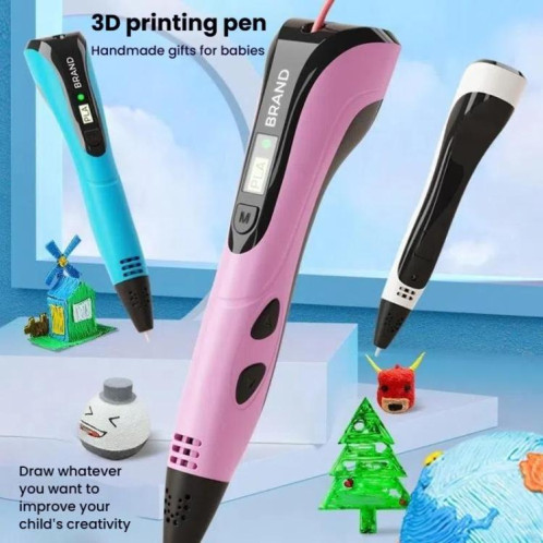 Stylo d'impression 3D pour enfants, éducation, dessin, bricolage, gribouillage, dessin stéréoscopique, stylo 3D (rose) SH101B1744-012