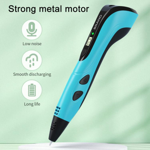 Stylo d'impression 3D pour enfants, éducation, dessin, bricolage, gribouillage, dessin stéréoscopique, stylo 3D (bleu) SH101A1635-012