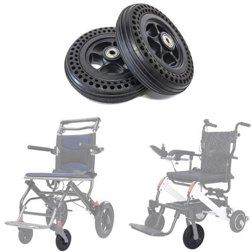 Roue avant pneumatique pleine cellulaire de 6 pouces pour fauteuil roulant Sida/Motus SH5001404-07