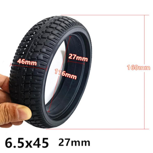 Pneus gonflables 27 mm 6,5 x 45 pour pare-chocs de voiture, moteur sans balais, accessoires pour modèles réduits d'avions et de voitures SH66011709-04