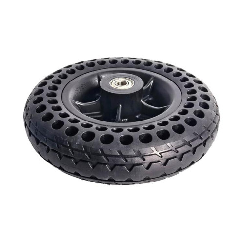 Roues avant de fauteuil roulant électrique 7 x 2 7 pouces, pneus pleins en nid d'abeille sans pneumatique, ensemble complet de roues SH700170-05