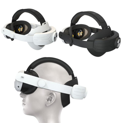 Bandeau réglable pour casque de réalité virtuelle Meta Quest 3/3S, sans pression faciale (blanc) SH901B1555-010