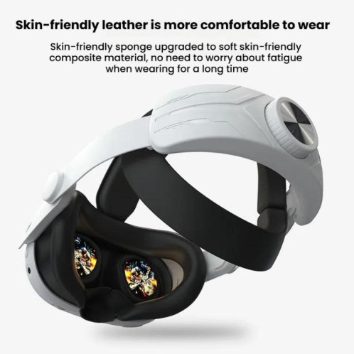 Bandeau réglable pour casque de réalité virtuelle Meta Quest 3/3S, sans pression faciale (blanc) SH901B1555-010