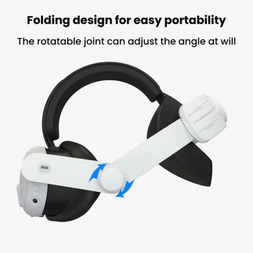 Bandeau réglable pour casque de réalité virtuelle Meta Quest 3/3S, sans pression faciale (blanc) SH901B1555-010