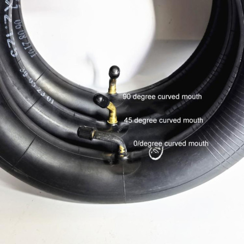 Chambre à air en caoutchouc butyle épais pour scooter électrique, 10 x 2,125, buse à 90 degrés, 10 pouces SH15011084-05