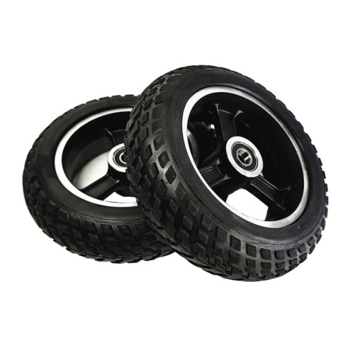 Roue de chariot de scooter électrique de 8 mm et 6 pouces, pneus pleins 6 x 2, roues en aluminium SH220186-05