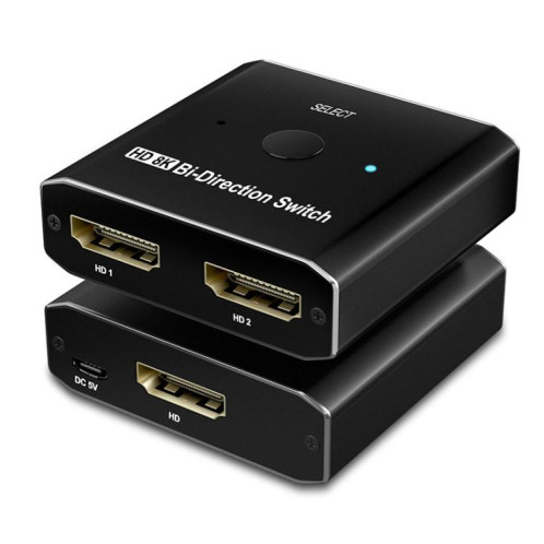 Commutateur bidirectionnel PWAY S6203H 8K 60 Hz 2 entrées 1 sortie compatible HDMI (S6203H) SP301A323-08