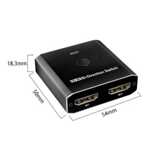 Commutateur bidirectionnel PWAY S6203H 8K 60 Hz 2 entrées 1 sortie compatible HDMI (S6203H) SP301A323-08