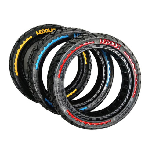 Pneus pleins pour scooter électrique tout-terrain 9,5 pouces (9,5 x 2,50), couleur jaune SH3704856-06