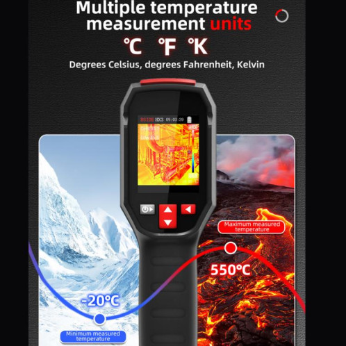 Imageur thermique infrarouge portatif BSIDE HX3 Thermomètre sans contact SB78011753-016