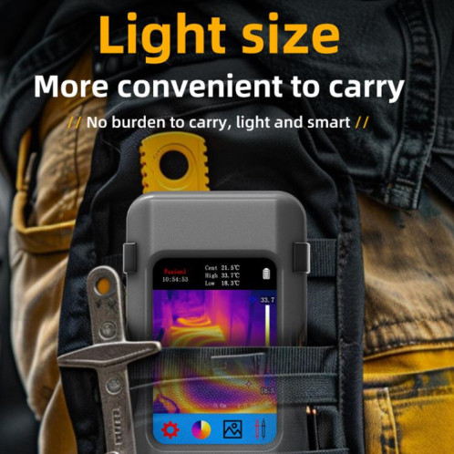 BSIDE SH7 Standard + Objectif macro + Bobine flexible Imageur thermique Multimètre Écran tactile portable Thermomètre haute précision SB82041646-013